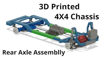 3D printed chassis: The Rear axle assembly