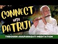 Connect with patriji through anapanasati meditation  music meditation  pmc english patriji