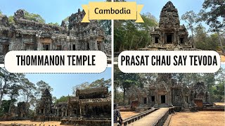 Prasat Chau Say Tevoda and Thommanon Temples - 12th Century Ruins - Angkor Thom Cambodia 2024