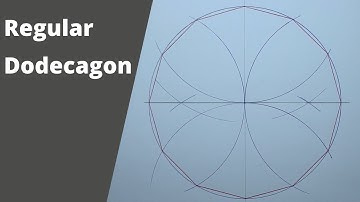 How to draw a regular dodecagon inside a circle