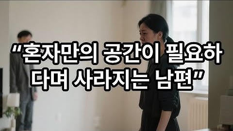 “혼자만의 공간이 필요하다며 사라지는 남편” #썰  #갈등 #가치관 #드라마