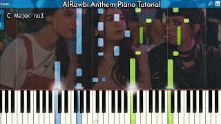 Video thumbnail of "AlRawabi Anthem Piano Tutorial |   تعليم نشيد مدرسة الروابي للفتيات بيانو"