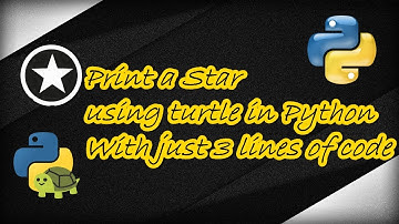 How to draw star in python turtle | Full python tutorial - Python Lovers