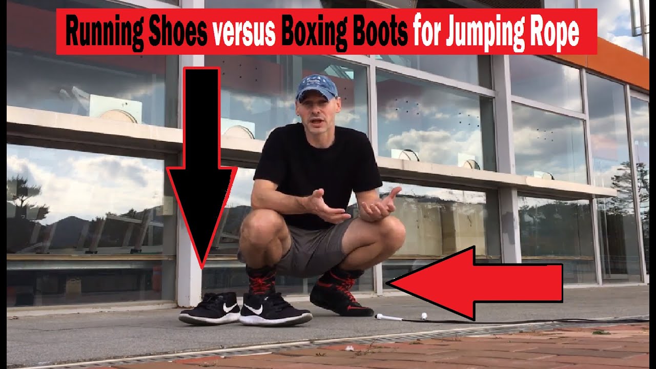 Boxing Boots versus Running Shoes for Jumping Rope 