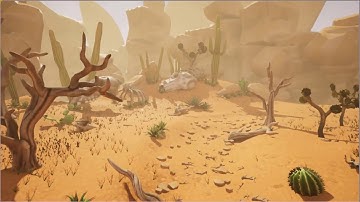 UE4 / Desert / Speed level design / CZ SK / Stylized Desert Environment /