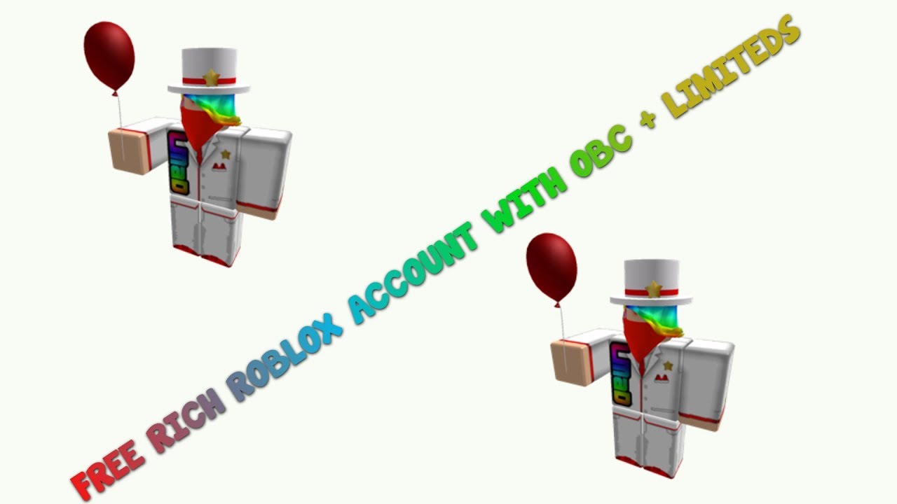 Free Roblox Account W Obc Limiteds By Zakrb - free rich roblox account giveaway with 5k robux omg