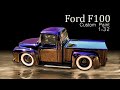 Painting Diecast Cars - 1:32 Ford F100 - Deep Purple Candy