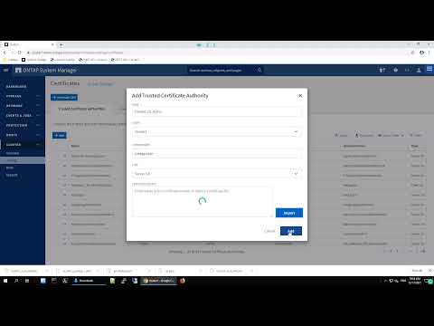ONTAP 9.10.1 - CA - Case 6 - Add Trusted Certificate Authority