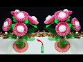 2 flower Bouquet made with plastic bottle | DIY room decoration idea | Best out of waste