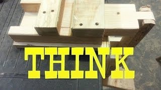 Homemade DIY (Bench Vise) Foot Powered! A home made Bench Vise that