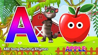 Phonics Song 2 with TWO Words in 3D - A For Apple🍎🍏- ABC Alphabet Songs with Sounds for Children's