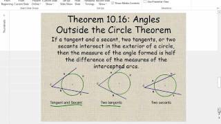 10 5 Angles in Circles