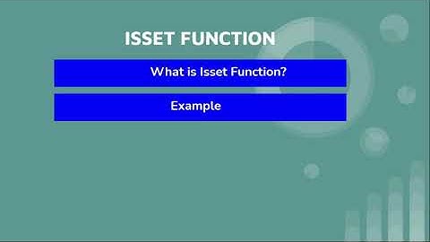 Isset function in php urdu/hindi | PHP For Beginners | Full Course