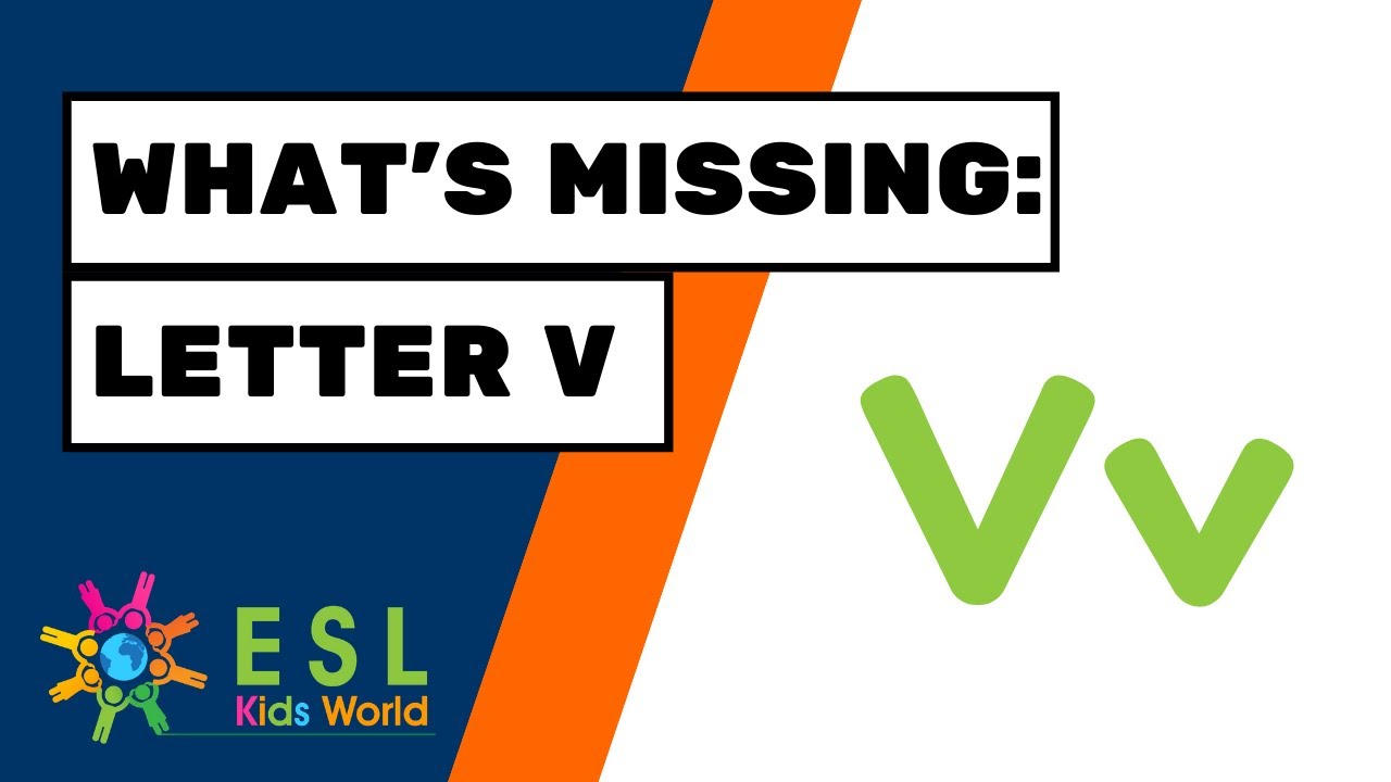 Missing Letter V Game | Find The Letter V | Alphabet Vv - Youtube