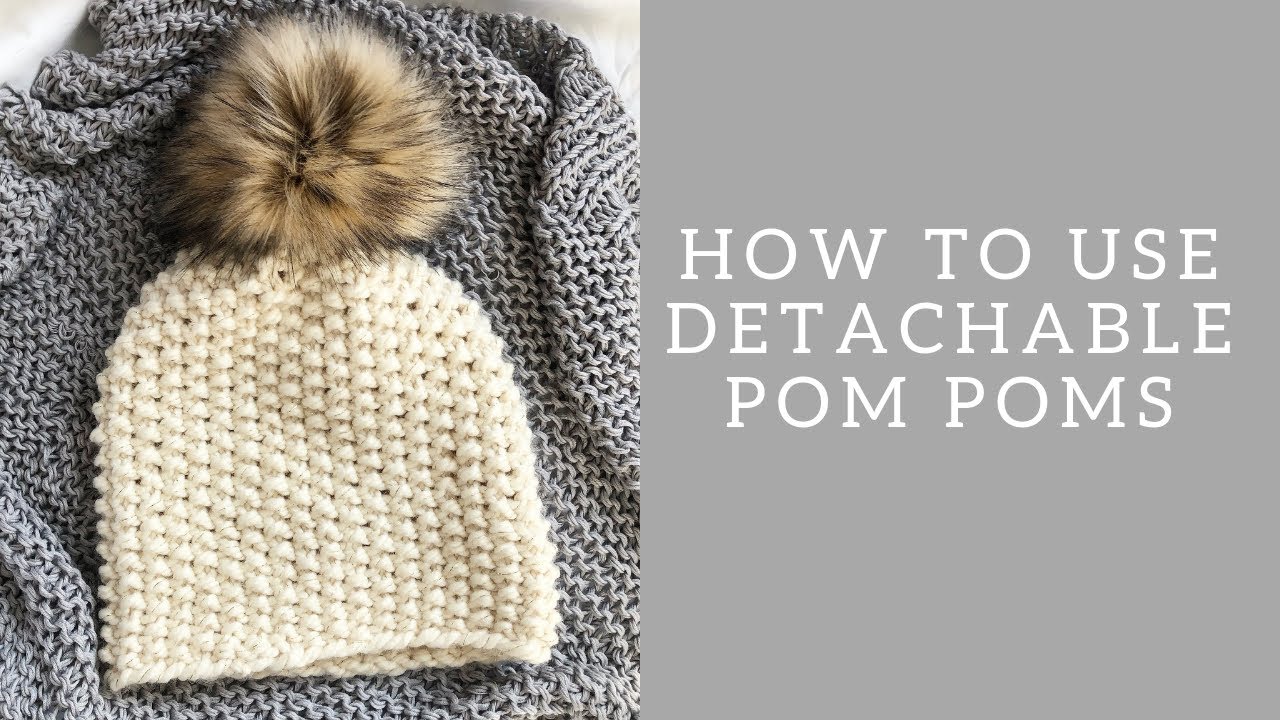 2 ways to attach a Faux Fur Pom Pom 