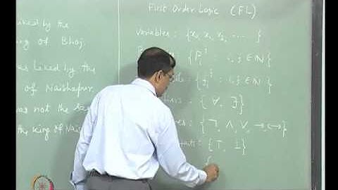 Mod-01 Lec-22 Lecture-22-Syntax of First order Logic (FL)