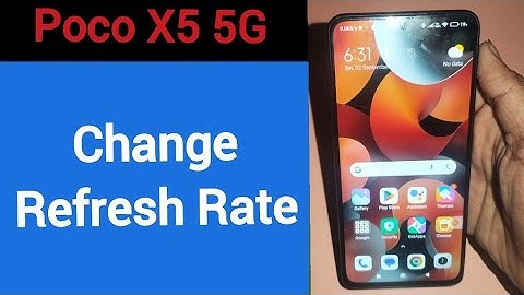 How to change refresh rate, Poco X5 5G me refresh rate change kaise karen