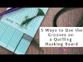 How to Use the Grooves on a Husking Board | Quilling Husking Board for Beginners Part 2