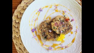 MAKE DO AT THE CABIN HIGH PROTEIN DANDELION WILD EDIBLE FRITTERS VEGAN  | Connie&#39;s RAWsome kitchen