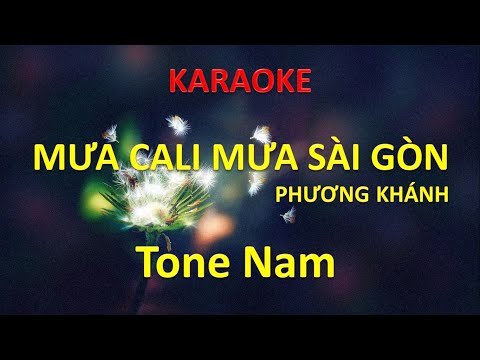 [KARAOKE] Mưa Cali Mưa Sài Gòn (Phương Khánh) – Tone Nam (Bm) – #coverbytmn