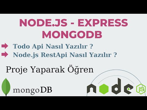 Node.js Express MongoDb Todo Api  ||  Proje Yaparak Node.js Öğren