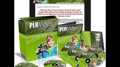PLR Video Formula - Rebranding PLR Videos Has Never Been Easier!