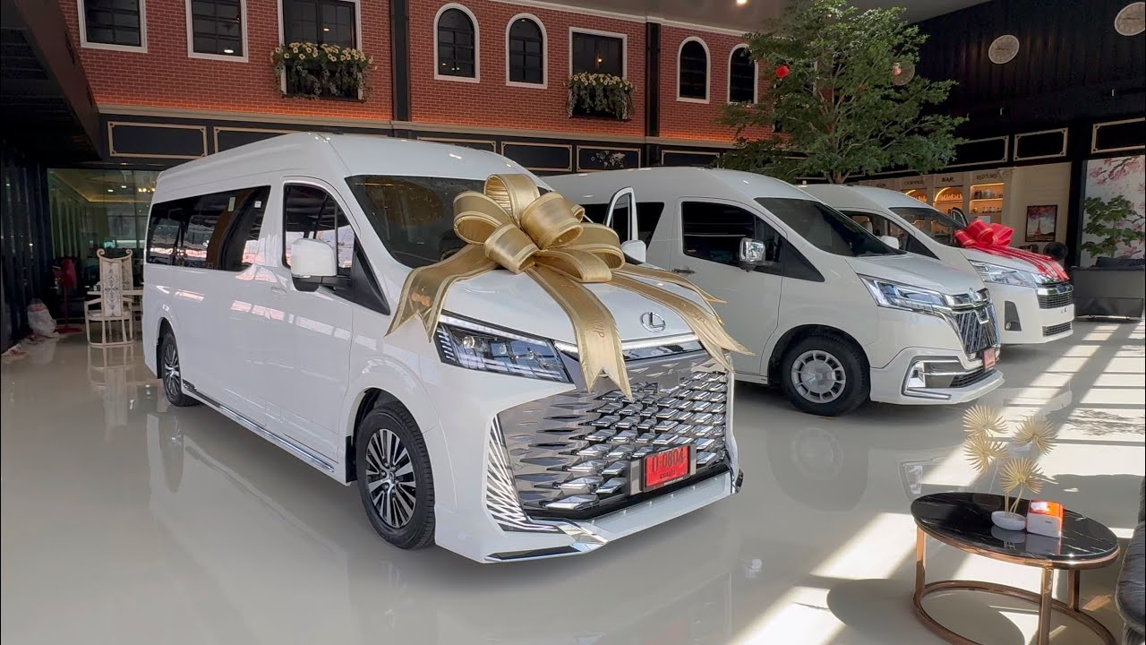 พาชม toyota commuter 2025 ป้ายแดงพร้อมแต่งวีไอพี โดยยนต์เจริญ
