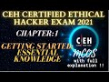 CEH Certified Ethical Hacker Exam 2021 - Chapter 1: Getting Started with Essential Knowledge