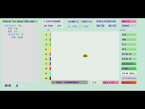 How to make black hole design|| easy|| Simple Turtle Logo