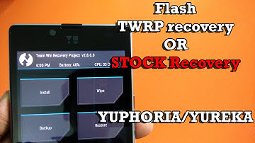 Yuphoria/Yureka - Flash TWRP recovery & Revert to Stock Recovery! [ Easy & Safe ]