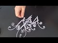 ý tưởng những hình trái tim bằng que giấy và kết hợp với những bông hoa giấy làm đồ treo tường p1
