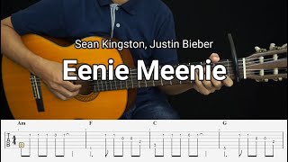 Eenie Meenie - Sean Kingston, Justin Bieber - Fingerstyle Guitar Tutorial TAB   Chords   Lyrics