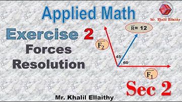 Sec 2/Applied Math/Exercise 2/Forces Resolution/حل كتاب المعاصر