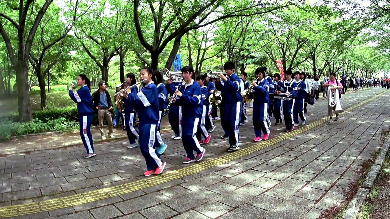 2018-05-12]習志野市立第二中学校吹奏楽部マーチングパレード＜ザ・ワ