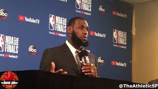 Pissed Off LeBron James Walks Out Of Presser After JR Smith Questions. HoopJab NBA Finals