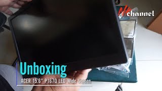 Unboxing & Review LCD Monitor ACER 15,6 Inch P167Q LED Wide Screen