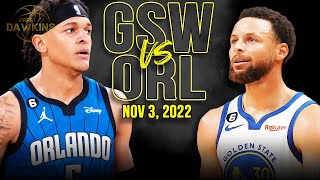 Golden State Warriors vs Orlando Magic Full Game Highlights | Nov 3, 2022 | FreeDawkins