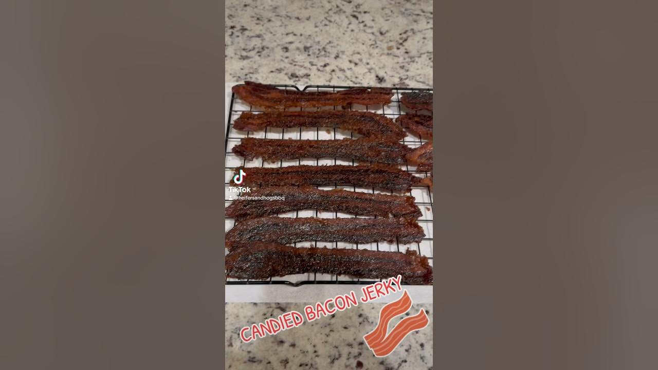 CANDIED BACON JERKY. Layers of flavor. This was a late night craving. 