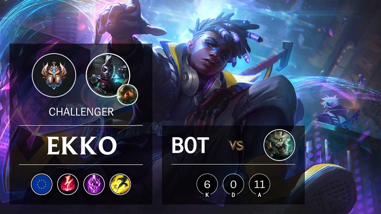 Ekko Bot vs Rengar - EUW Challenger Patch 10.2