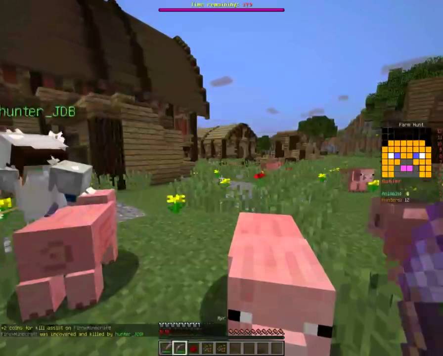 Minecraft Farm Hunt мини игры в лицензионном сервере !
