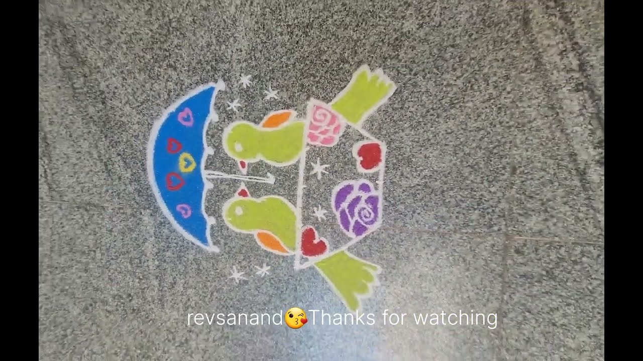 காதலர் தின கோலம் 🌟💓💓Valentines day Rangoli💓💓