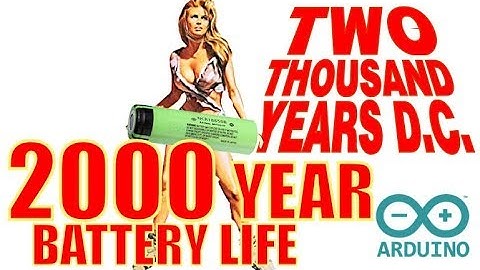 Arduino POWER 200 nano Ampère stroom SLEEP - Batterij gaat 2000 jaar mee!