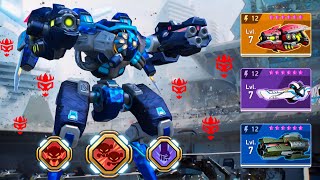 Ghostly Strike ☠️ Eclipse with Pod Gun 12 Arc Torrent 12 & Fragment Gun 12 - Mech Arena screenshot 3