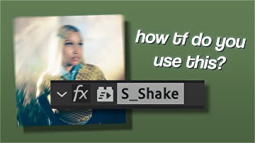 shake & panning tutorial | after effects