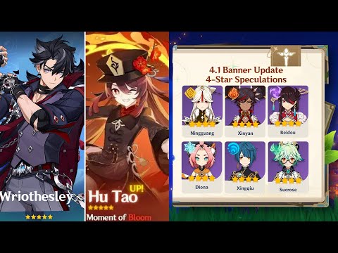 Genshin Impact 4.1: Hu Tao relançada e banners de Neuvillette e Wriothesley