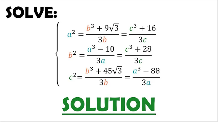 Solution 100: Using Complex Numbers to Solve a Real System of Equations - DayDayNews