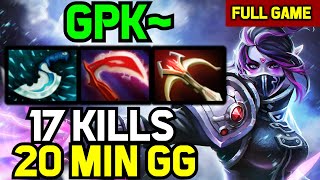 gpk~ MID Templar Assassin INSANE DAMAGE Burst - 17 kills in 20 minutes