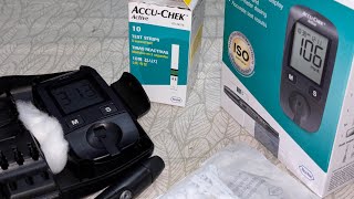 Operation of accu-chek active | sugar check machine | diabetes checking machine
