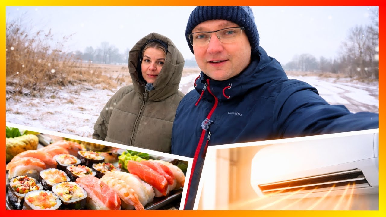 Ostatni Dzień Zimy ❄️ Klimatyzacja grzeje, a my jemy sushi 🤪