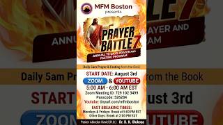 MFM Boston - Section 1 Day 1 - 70 Days Prayer and Fasting 2026 - 08/03/2026